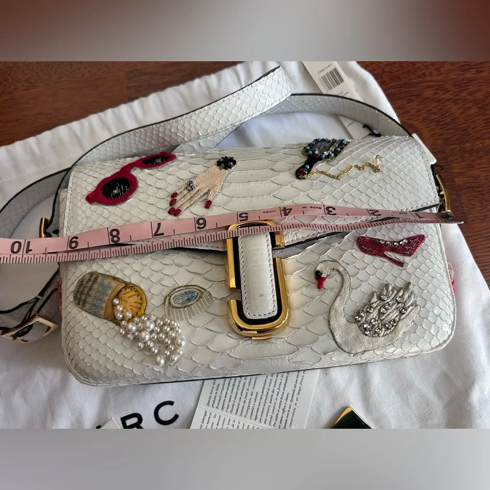 NWT The Marc Jacobs Embroidery Opulent Python Handbag -Read Description- - Picture 13 of 17
